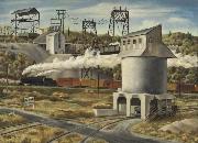 unknow artist Gravel Silo oil painting on canvas